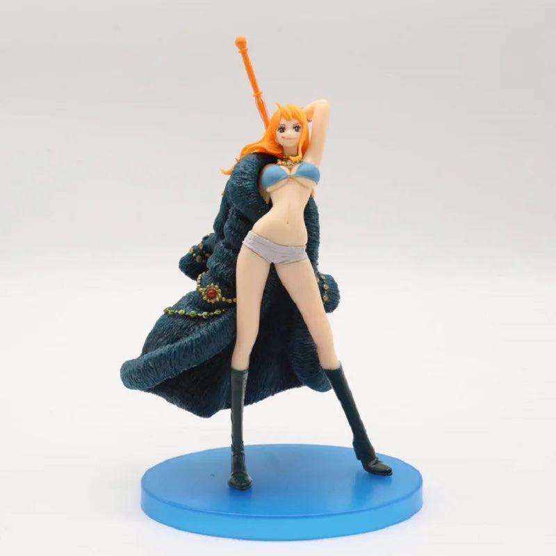 One Piece Figure Anime 20th Anniversary Blue Ver.Luffy Zoro Chopper Sanji Robin Franky Usopp Nami Brook Action Figure Model Toy
