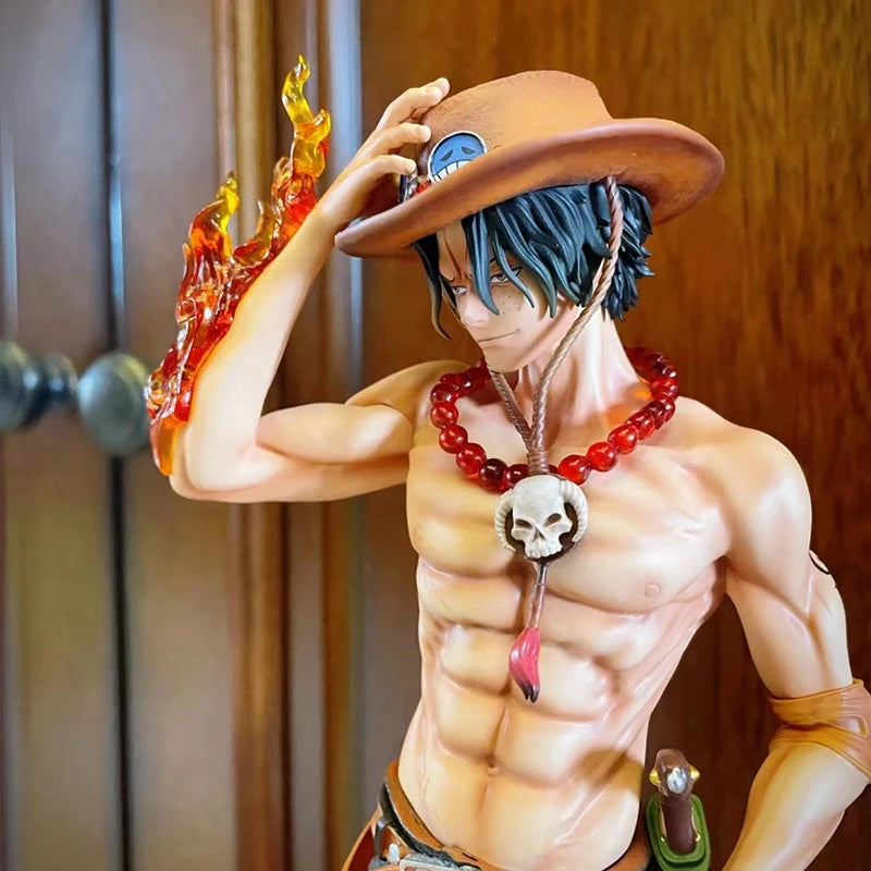 23cm Anime One Piece Figure Ace Figure PVC Collectible Statue Model Toys Gifts