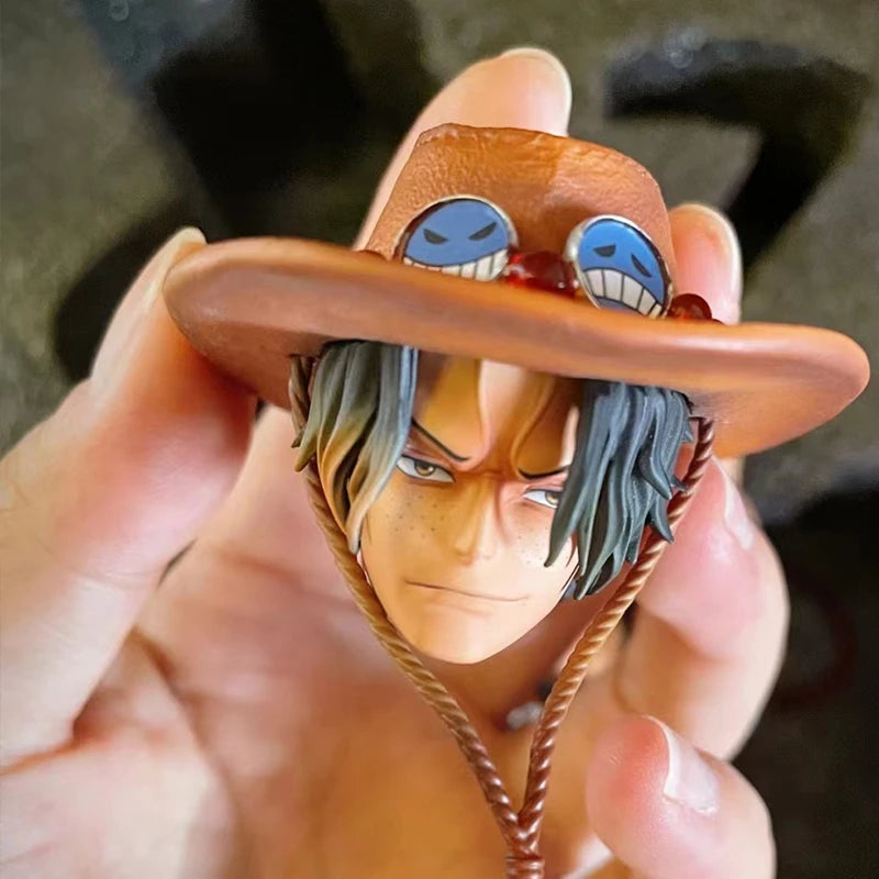 23cm Anime One Piece Figure Ace Figure PVC Collectible Statue Model Toys Gifts