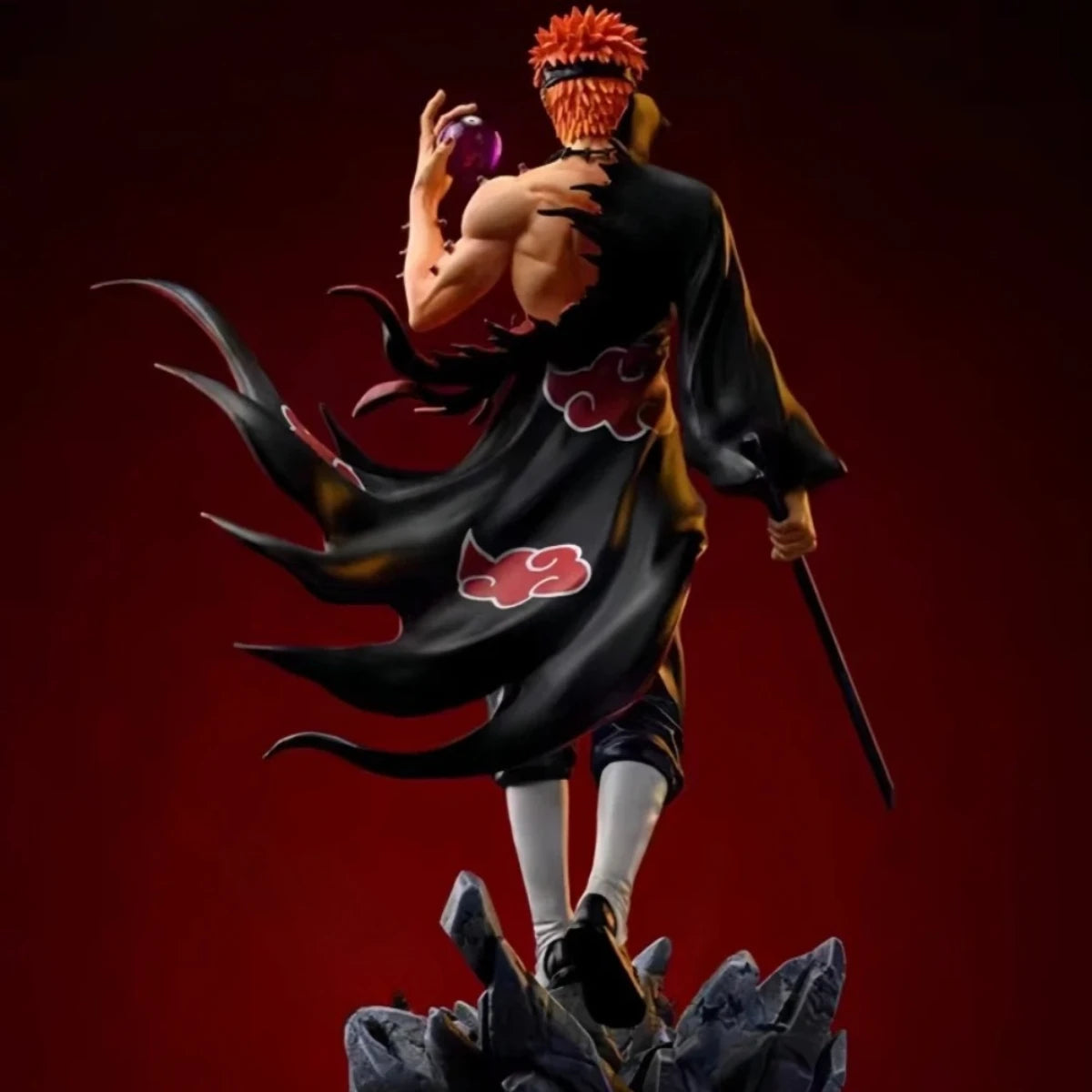 Manga Naruto Pain Figure Figurine PVC 23cm Anime Figures Collectible Collection Room Desktop Ornament Model Halloween Toy Gifts