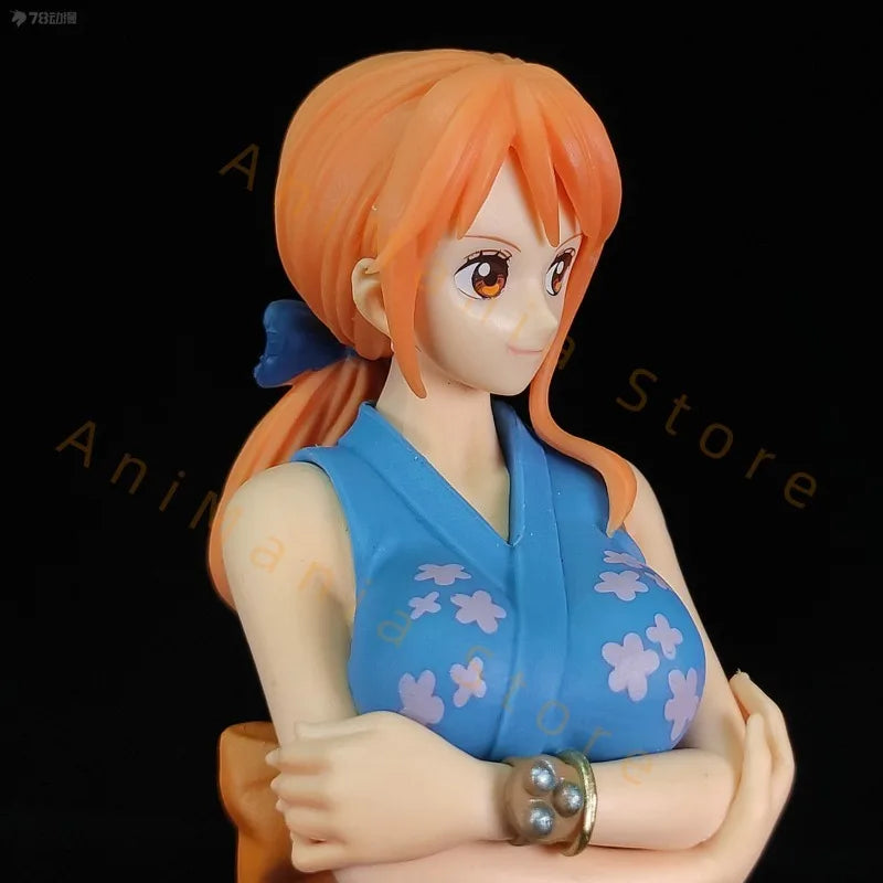 In Stock Bandai BANPRESTO ONE PIECE THE GRANDLINE LADY Wano Country VOI.1 Nami Model Figure Hobby Toy Gift Anime Prize