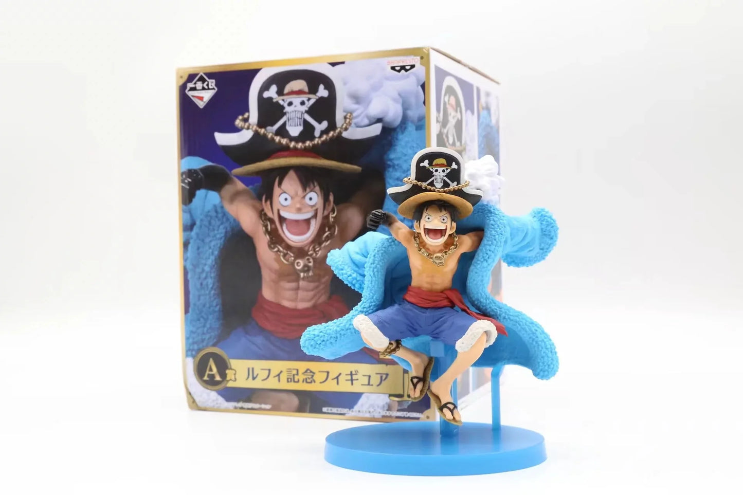 One Piece Figure Anime 20th Anniversary Blue Ver.Luffy Zoro Chopper Sanji Robin Franky Usopp Nami Brook Action Figure Model Toy