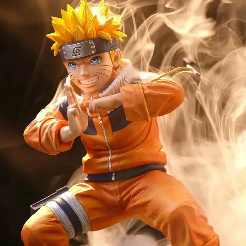 18cm Naruto Anime Figure Uzumaki Naruto Figurine Statue Model For Boy Room Ornament Toy Gift Action Figures Anime Figure