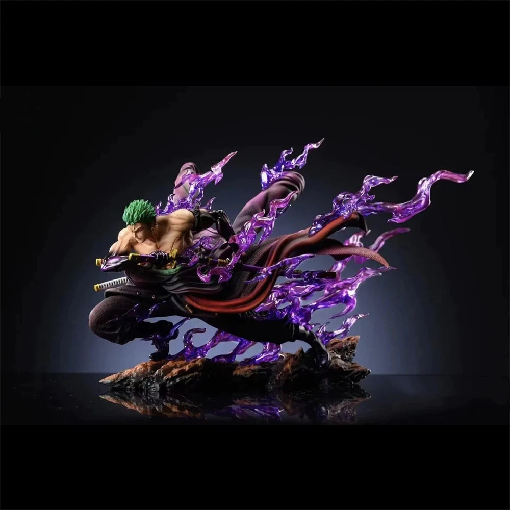 21cm One Piece Anime Figure Roronoa Zoro Figurine Pvc Gk Statue Figurine Model Doll Collection Room Decora Desk Toys Gift