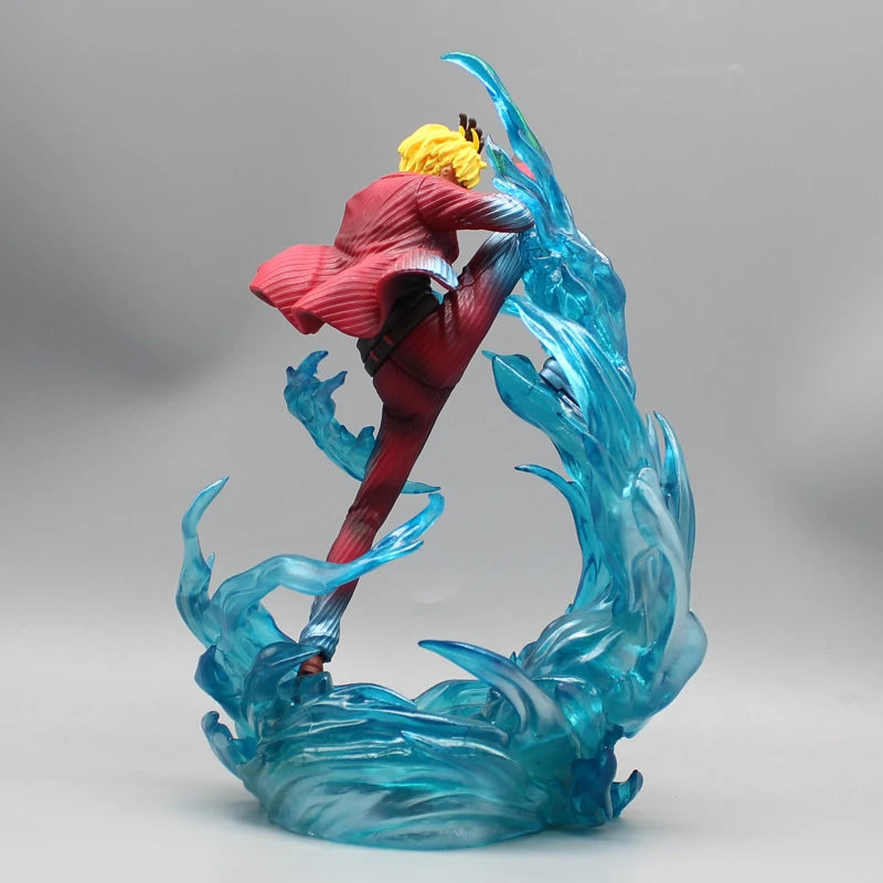 22cm One Piece Vinsmoke Sanji Anime Figure The Island of Ghosts Diable Jambe Manga Statue Action Figurine Collection Model Toy