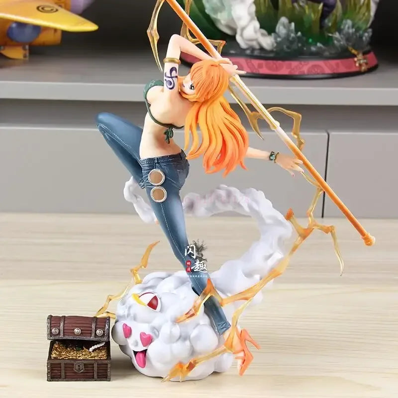 One Piece Nami Anime Figure Sexy Nami 29cm Action Figurine Hentai Pvc Statue Model Room Collectible Decora Toys Christmas Gifts