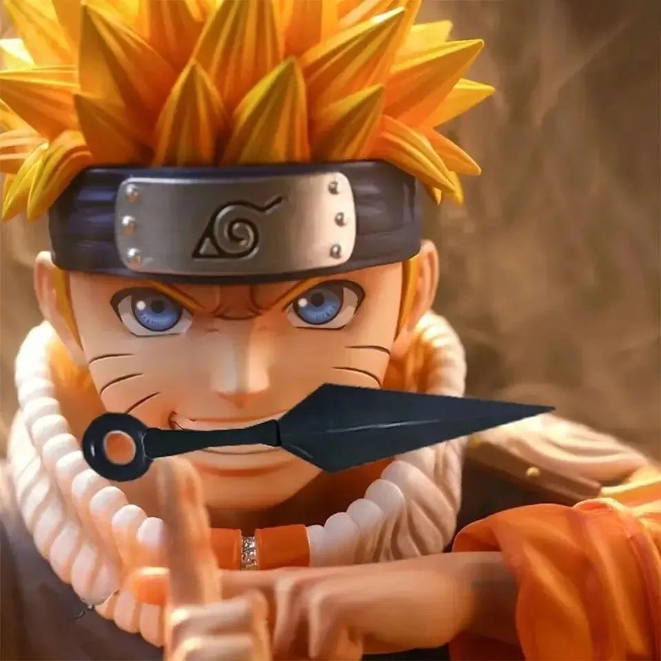 18cm Naruto Anime Figure Uzumaki Naruto Figurine Statue Model For Boy Room Ornament Toy Gift Action Figures Anime Figure