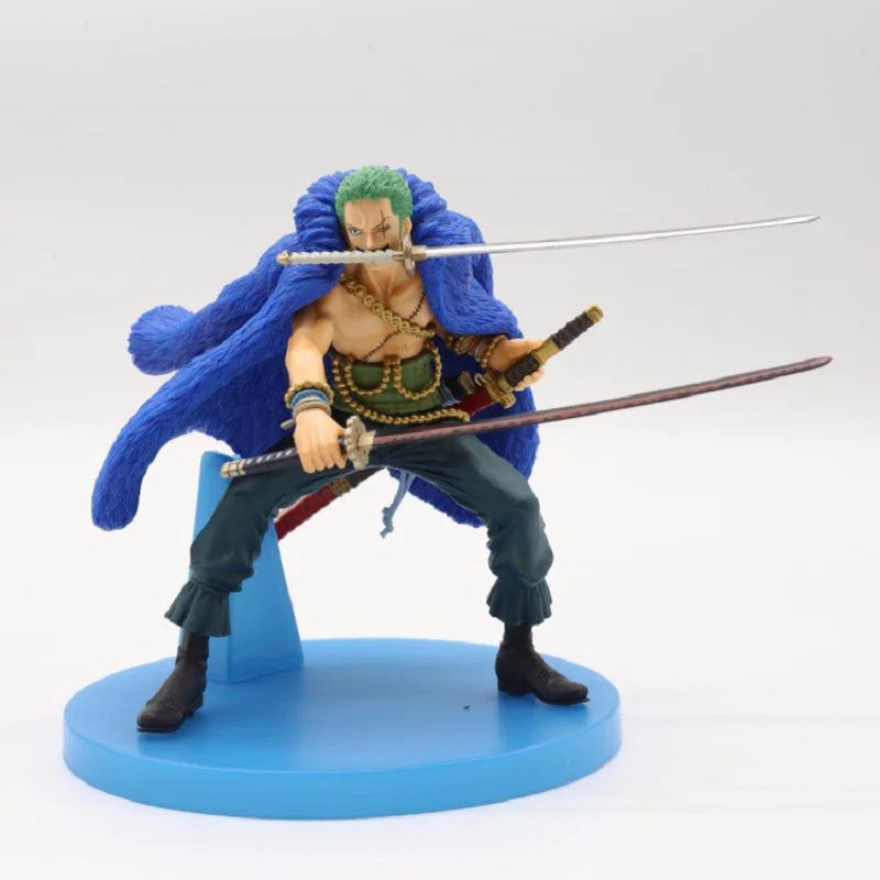 One Piece Figure Anime 20th Anniversary Blue Ver.Luffy Zoro Chopper Sanji Robin Franky Usopp Nami Brook Action Figure Model Toy