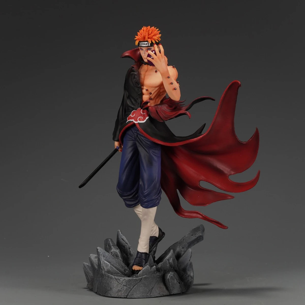 Manga Naruto Pain Figure Figurine PVC 23cm Anime Figures Collectible Collection Room Desktop Ornament Model Halloween Toy Gifts