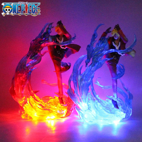 22cm One Piece Vinsmoke Sanji Anime Figure The Island of Ghosts Diable Jambe Manga Statue Action Figurine Collection Model Toy