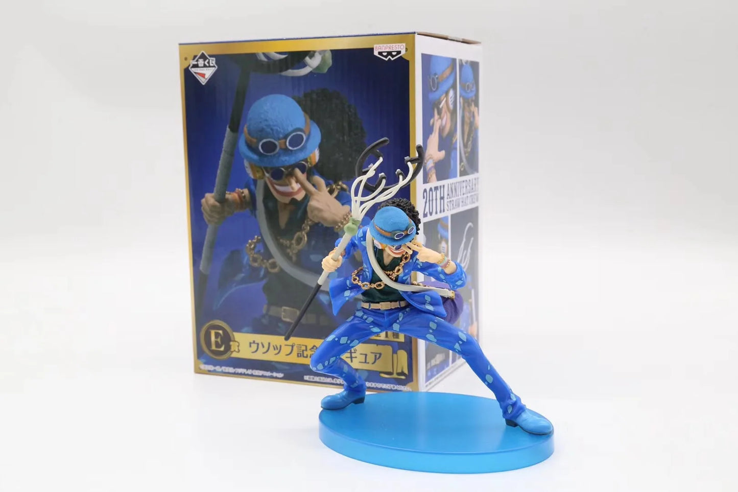 One Piece Figure Anime 20th Anniversary Blue Ver.Luffy Zoro Chopper Sanji Robin Franky Usopp Nami Brook Action Figure Model Toy