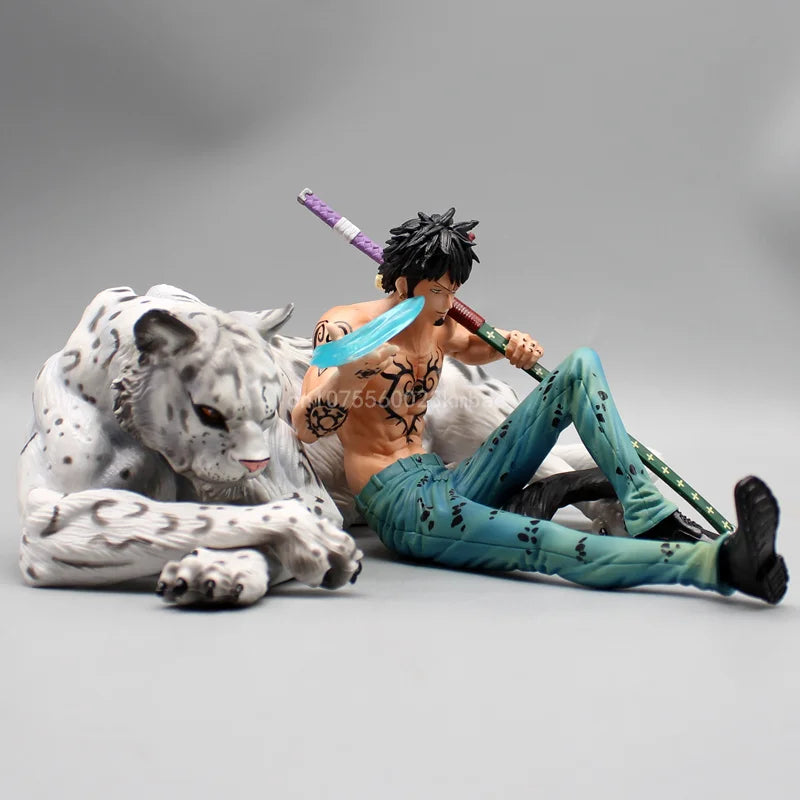 One Piece Trafalgar D. Water Law Figures Snow Leopard Action Figures 11cm PVC Model Collection Toys Desktop Decoration Kids Gift