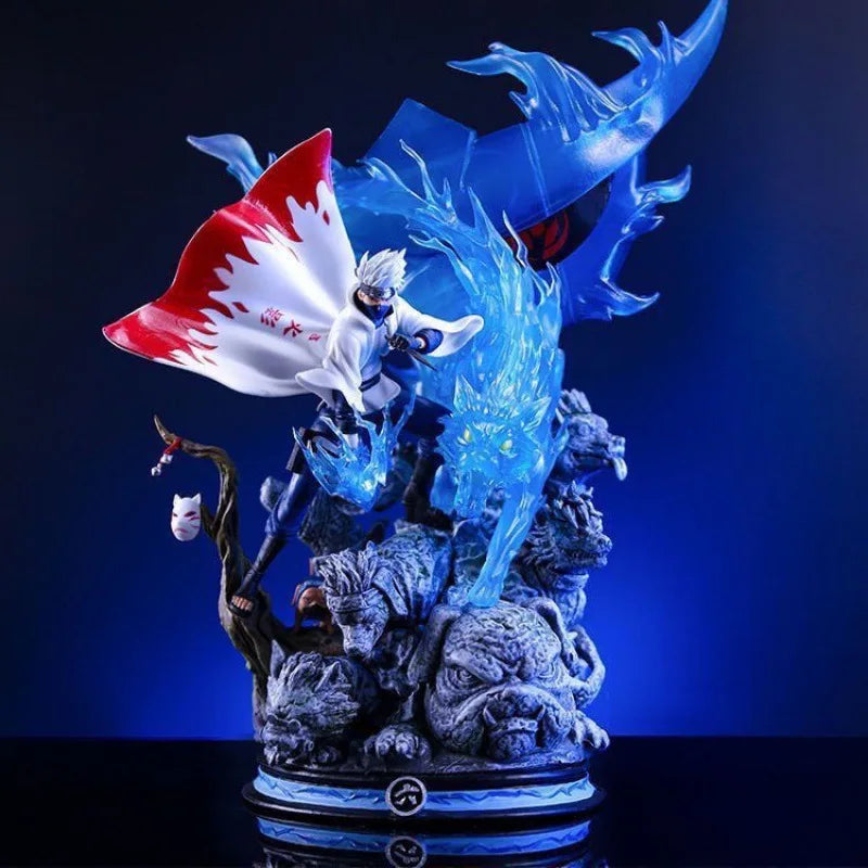 27cm Gk Naruto Hatake Kakashi Anime Figure Cs Sixth Generation Ninja Statue Decoration Collectable Action Doll Model Boy ToyGift