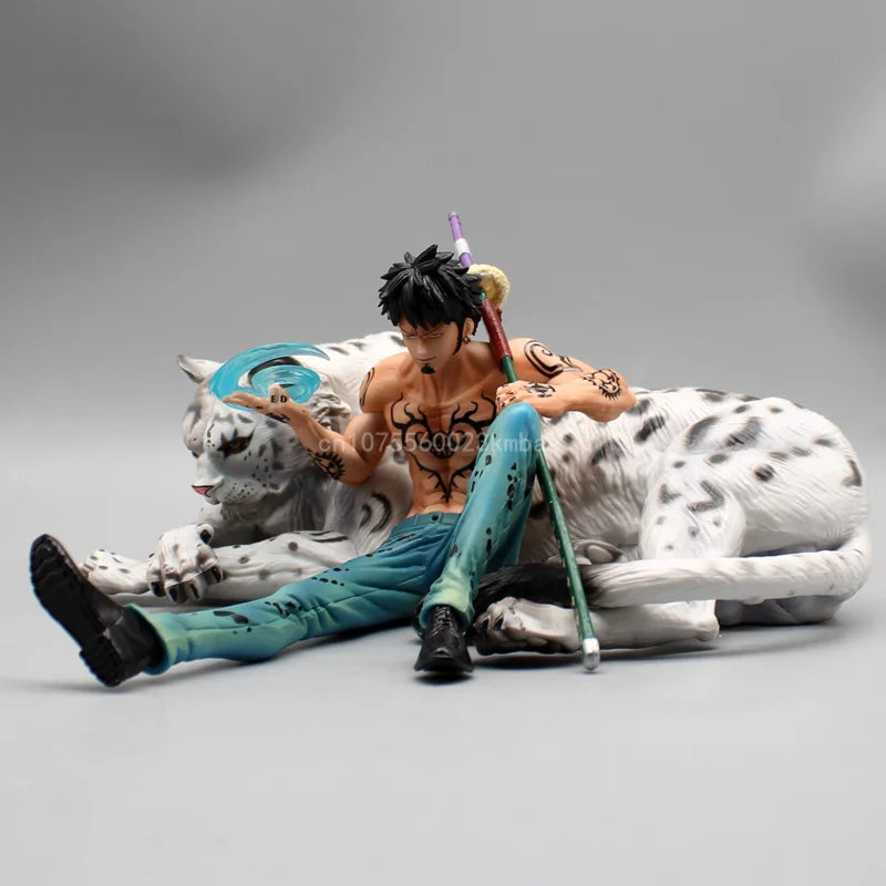 One Piece Trafalgar D. Water Law Figures Snow Leopard Action Figures 11cm PVC Model Collection Toys Desktop Decoration Kids Gift