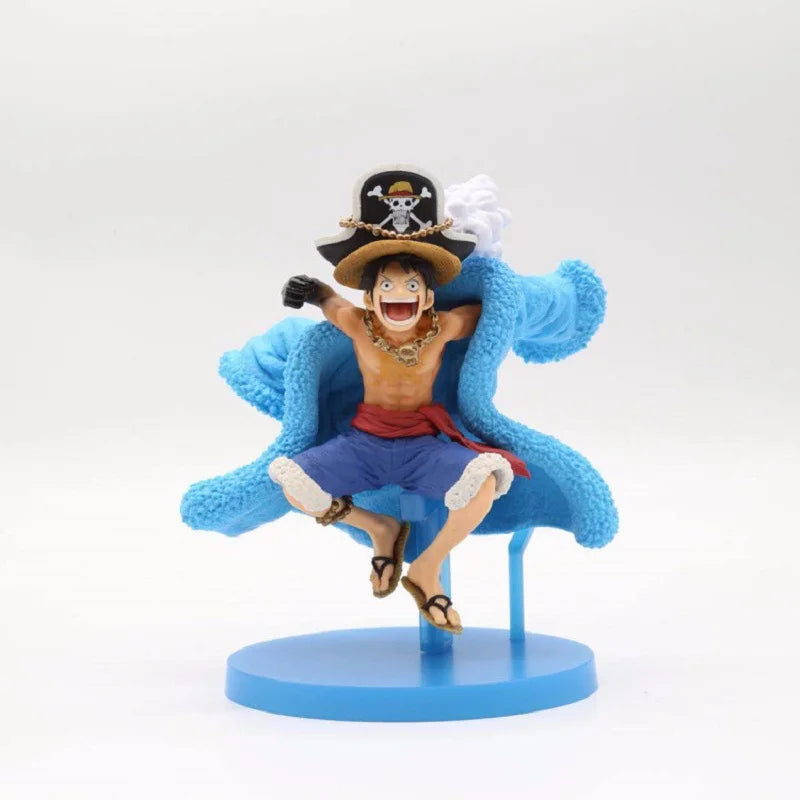 One Piece Figure Anime 20th Anniversary Blue Ver.Luffy Zoro Chopper Sanji Robin Franky Usopp Nami Brook Action Figure Model Toy