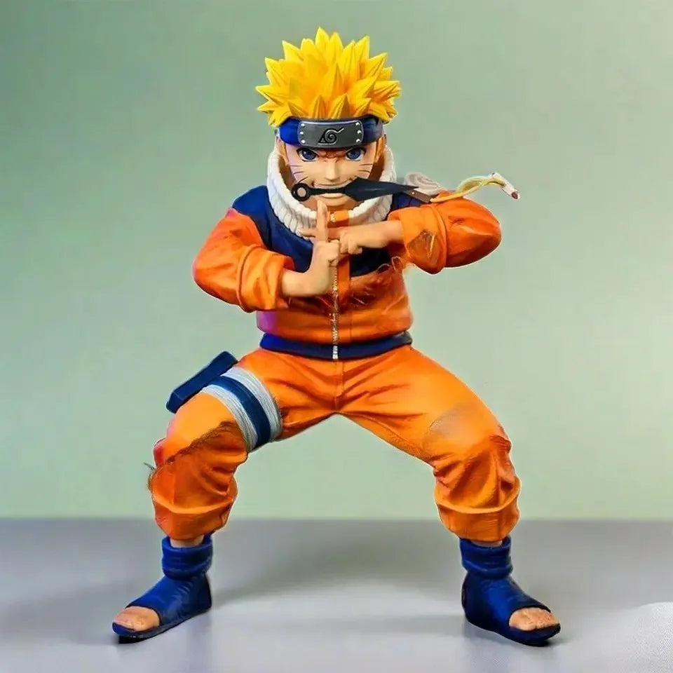 18cm Naruto Anime Figure Uzumaki Naruto Figurine Statue Model For Boy Room Ornament Toy Gift Action Figures Anime Figure