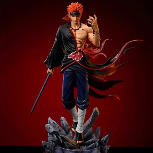 Manga Naruto Pain Figure Figurine PVC 23cm Anime Figures Collectible Collection Room Desktop Ornament Model Halloween Toy Gifts