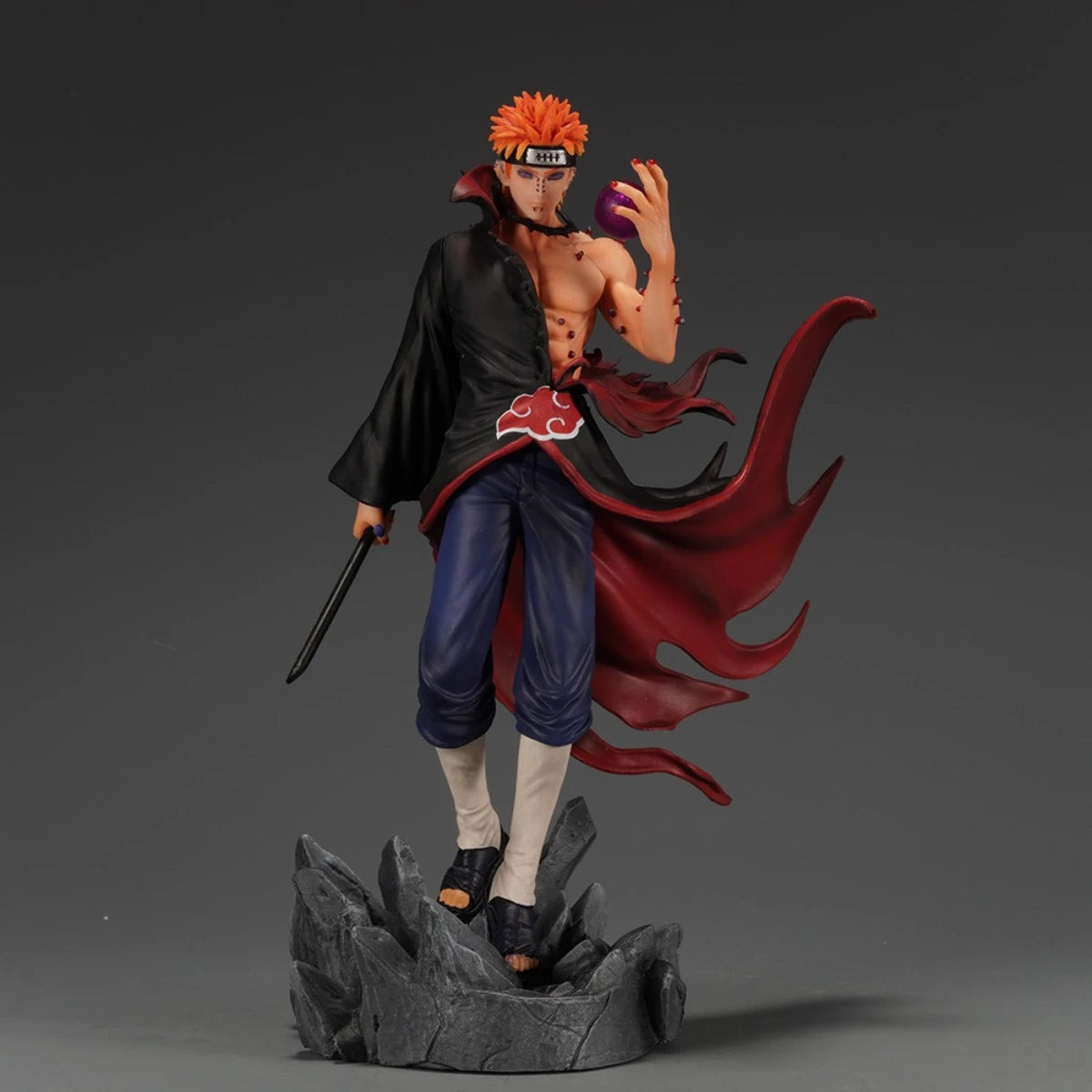 Manga Naruto Pain Figure Figurine PVC 23cm Anime Figures Collectible Collection Room Desktop Ornament Model Halloween Toy Gifts