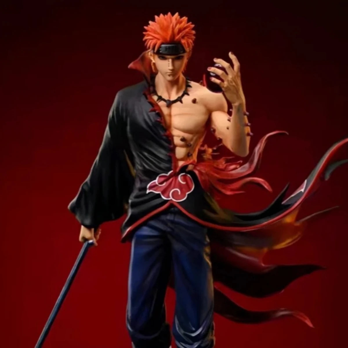 Manga Naruto Pain Figure Figurine PVC 23cm Anime Figures Collectible Collection Room Desktop Ornament Model Halloween Toy Gifts