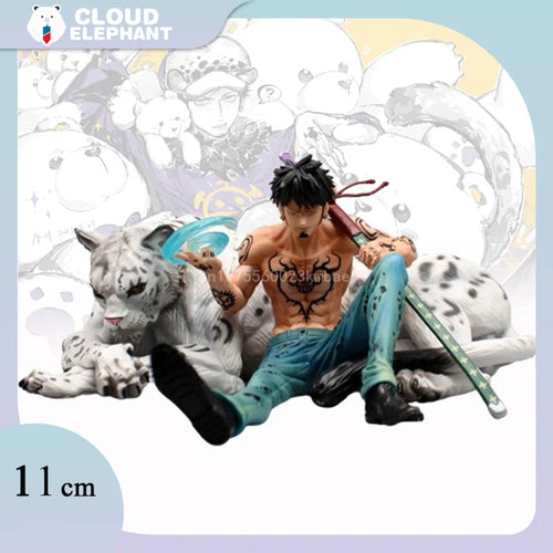 One Piece Trafalgar D. Water Law Figures Snow Leopard Action Figures 11cm PVC Model Collection Toys Desktop Decoration Kids Gift