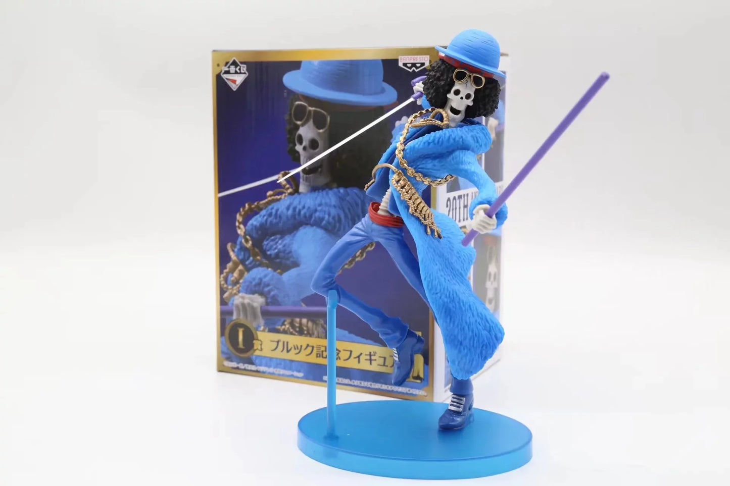 One Piece Figure Anime 20th Anniversary Blue Ver.Luffy Zoro Chopper Sanji Robin Franky Usopp Nami Brook Action Figure Model Toy