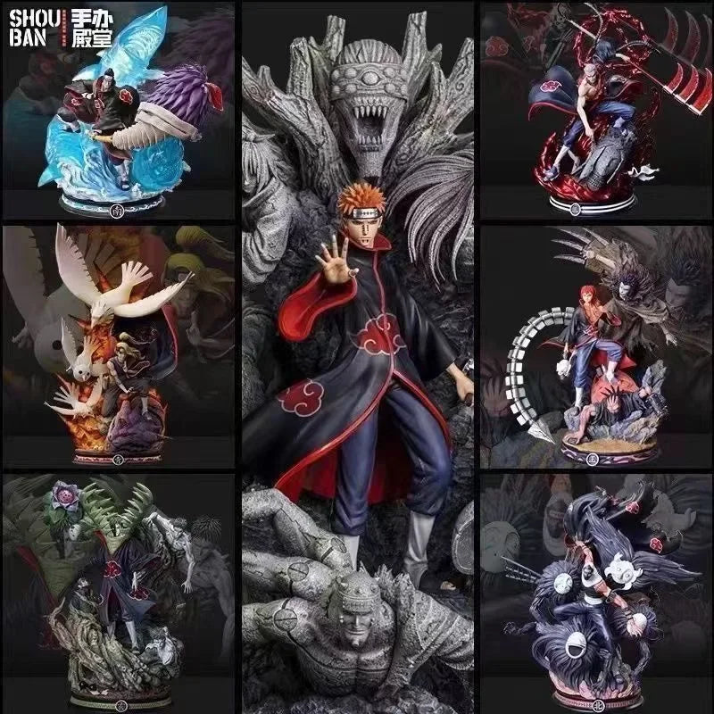 Naruto Mystery Lucky Box Anime Figures Surprise Ninja Toys Sasuke Kakashi Gaara Tsunade Collectible Hand Sculptures Fan Gift