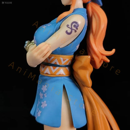In Stock Bandai BANPRESTO   ONE PIECE THE GRANDLINE LADY Wano Country VOI.1 Nami  Model Figure Hobby Toy Gift Anime Prize