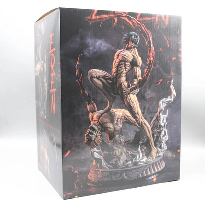 Attack On Titan Anime Figure The Armored Figures 29cm Titan Eren Jager Action Figurine Model Pvc GK Statue Ornament Toys Gifts
