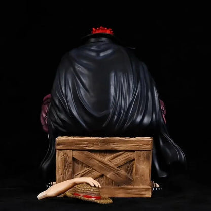 Anime One Piece Red Hair Shanks Sitting Ver. GK PVC Action Figure Game Statue Collectible Model Kids Toys Doll 16cm