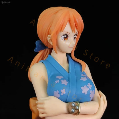 In Stock Bandai BANPRESTO   ONE PIECE THE GRANDLINE LADY Wano Country VOI.1 Nami  Model Figure Hobby Toy Gift Anime Prize