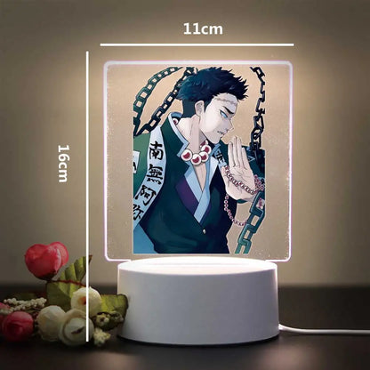 Demon Slayer Kamado Tanjirou 3D Touch LED Night Light for Children's Room Decor the Boys Girls Birthday Gift