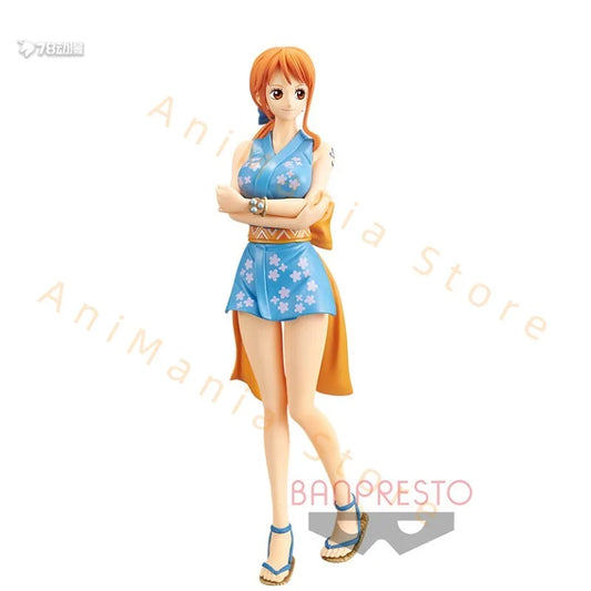In Stock Bandai BANPRESTO   ONE PIECE THE GRANDLINE LADY Wano Country VOI.1 Nami  Model Figure Hobby Toy Gift Anime Prize