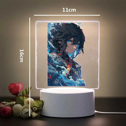 Demon Slayer Kamado Tanjirou 3D Touch LED Night Light for Children's Room Decor the Boys Girls Birthday Gift