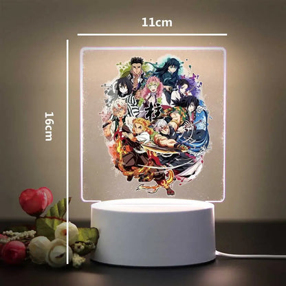 Demon Slayer Kamado Tanjirou 3D Touch LED Night Light for Children's Room Decor the Boys Girls Birthday Gift